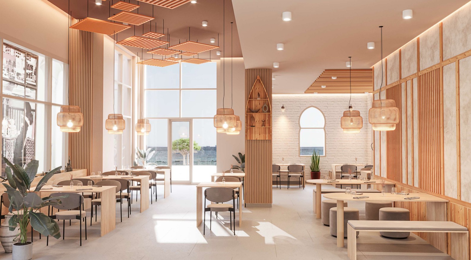 Jeju Snow Salmon Restaurant Interior Design 1